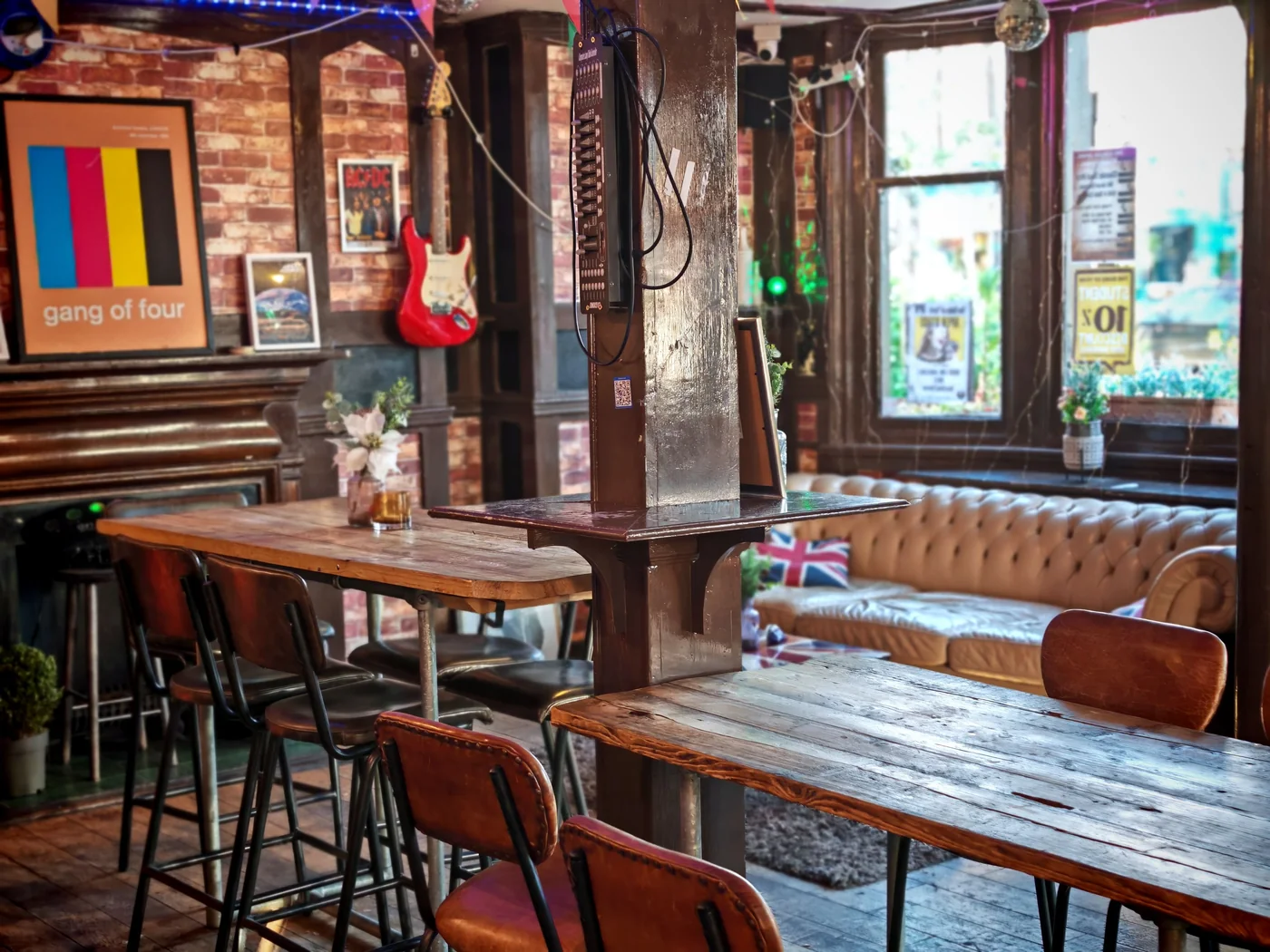 A pub interior illustrating the atmosphere of social gatherings