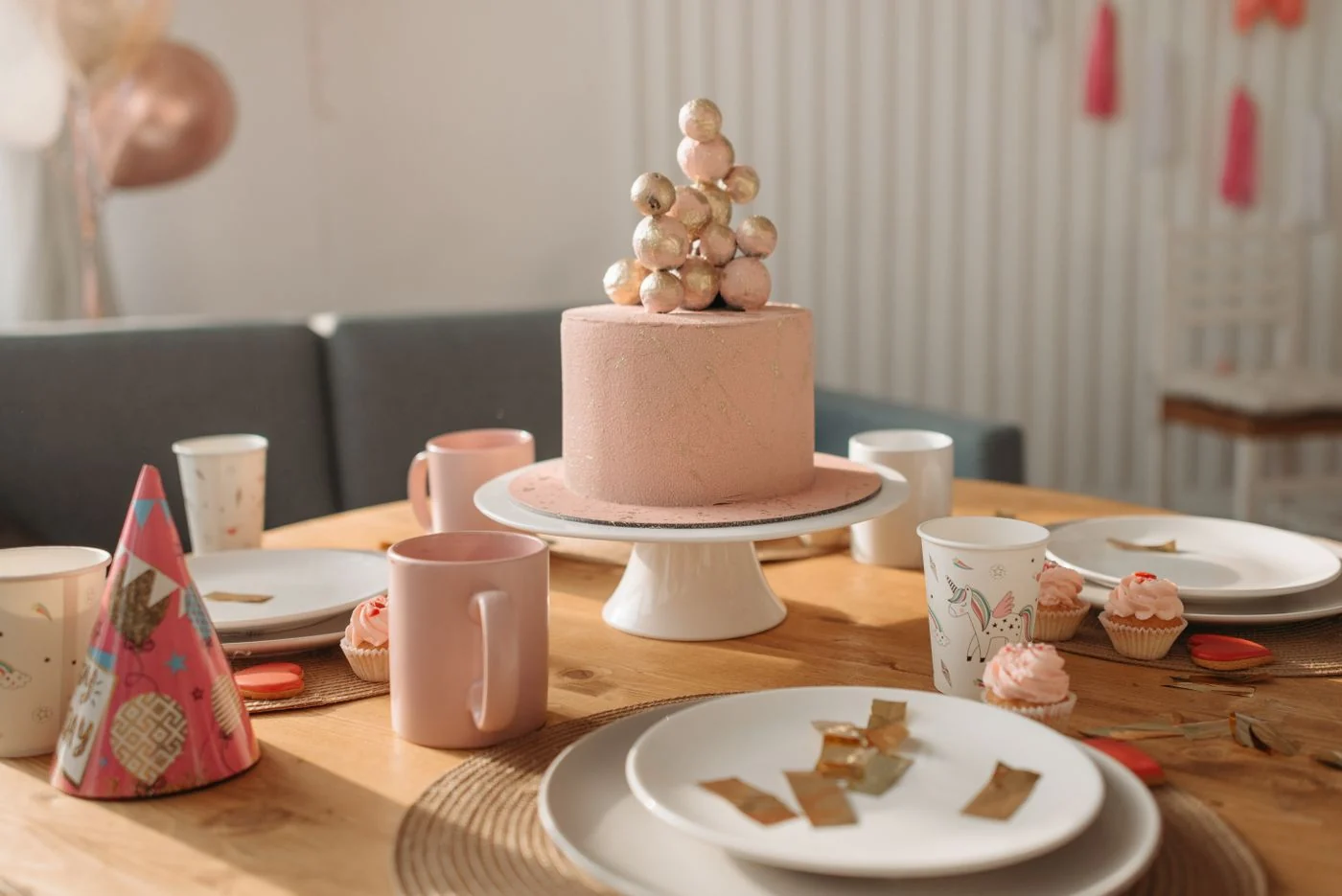 Birthday table — illustrative product photography